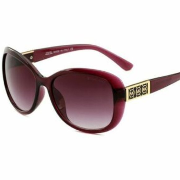 Michael Kors Polarized Oversized WINE MK MK MK Sunglasses NEW